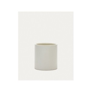 Macetero Aiguablava de cemento blanco Ø 52 cm - Kave Home