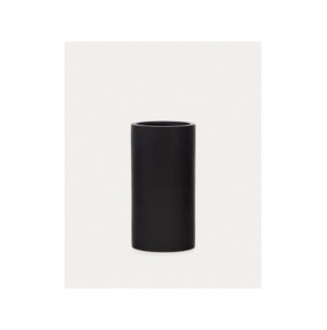 Macetero Aiguablava de cemento negro Ø 42 cm - Kave Home