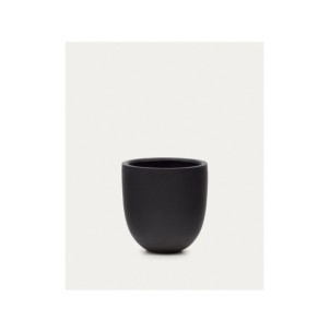 Macetero Aiguablava de cemento negro Ø 56 cm - Kave Home