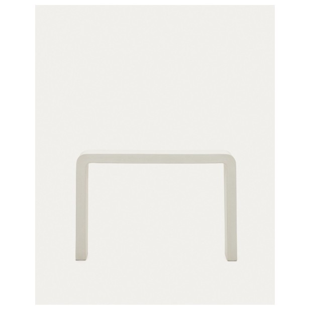Consola Aiguablava de cemento blanco 120 x 80 cm - Kave Home