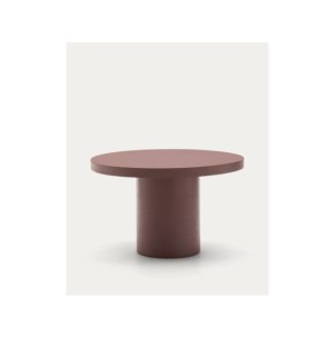 Mesa redonda Aiguablava de cemento terracota Ø 120 cm -...