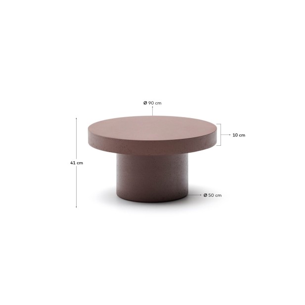 Mesa de centro Aiguablava de cemento...