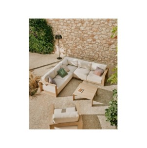 Sofá rinconero Ambra de 5 plazas de madera maciza de... 2