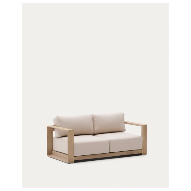 Sofá Ambra de 2 plazas de madera maciza de acacia con acabado claro 174 cm - Kave Home