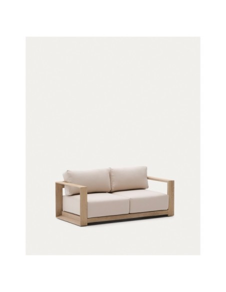 Sofá Ambra de 2 plazas de madera maciza de acacia con acabado claro 174 cm - Kave Home