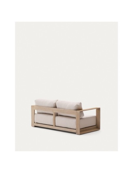 Sofá Ambra de 2 plazas de madera maciza de acacia con acabado claro 174 cm - Kave Home