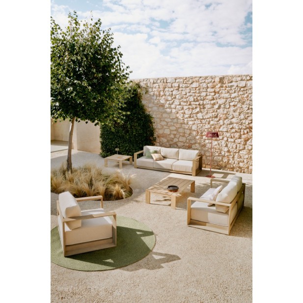 Sofá Ambra de 2 plazas de madera...