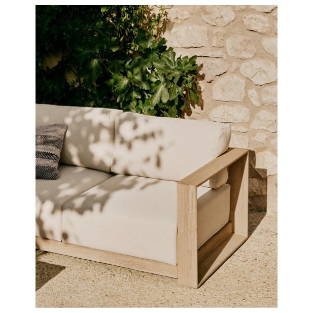 Sofá Ambra de 2 plazas de madera...