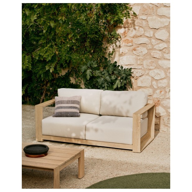 Sofá Ambra de 2 plazas de madera...