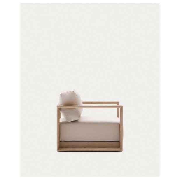 Sillón Ambra de madera maciza de...