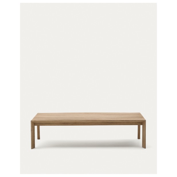 Mesa de centro Ambra de madera maciza de acacia con acabado claro 82,5 x 140 cm - Kave Home
