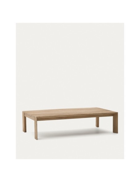 Mesa de centro Ambra de madera maciza de acacia con acabado claro 82,5 x 140 cm - Kave Home