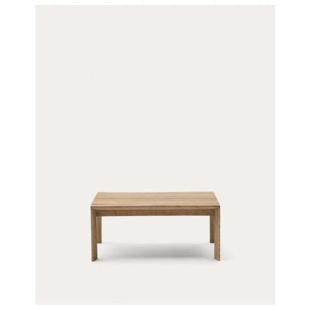 Mesa de centro Ambra de madera maciza de acacia con acabado claro 82,5 x 82,5 cm FSC 100% - Kave Home