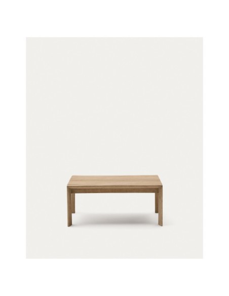 Mesa de centro Ambra de madera maciza de acacia con acabado claro 82,5 x 82,5 cm FSC 100% - Kave Home