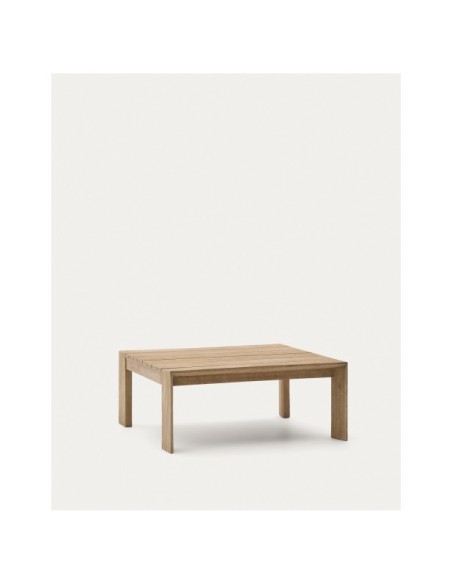 Mesa de centro Ambra de madera maciza de acacia con acabado claro 82,5 x 82,5 cm FSC 100% - Kave Home