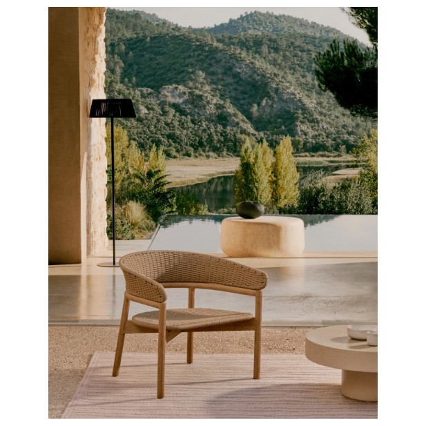 Sillón Arinella de madera maciza de... Sillón Arinella de madera maciza de...