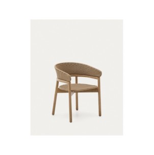 Silla Arinella de madera maciza de acacia acabado tono...