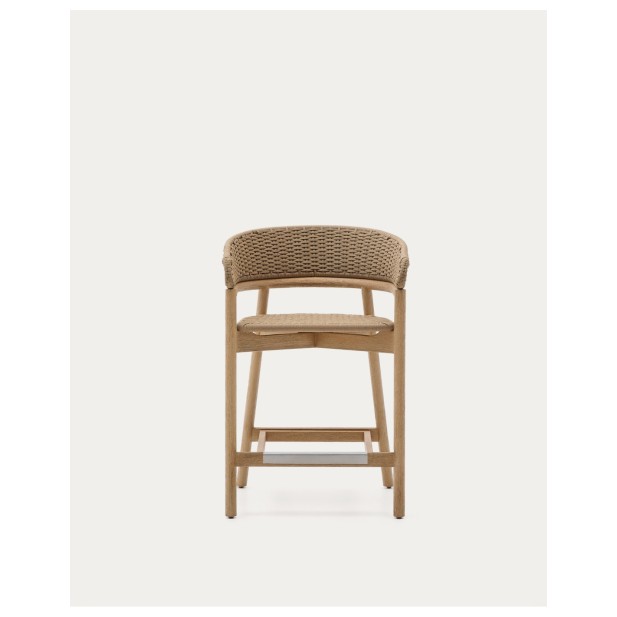 Taburete Arinella de madera maciza de... Taburete Arinella de madera maciza de...