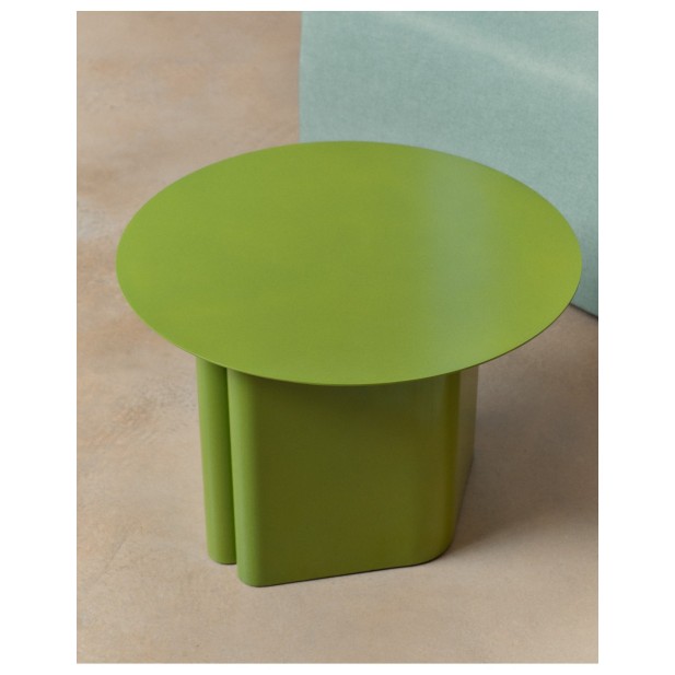 Mesa auxiliar Arvin de hierro verde Ø... Mesa auxiliar Arvin de hierro verde Ø...