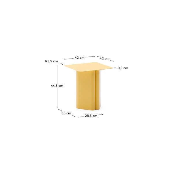 Mesa auxiliar Arvin de hierro... Mesa auxiliar Arvin de hierro...