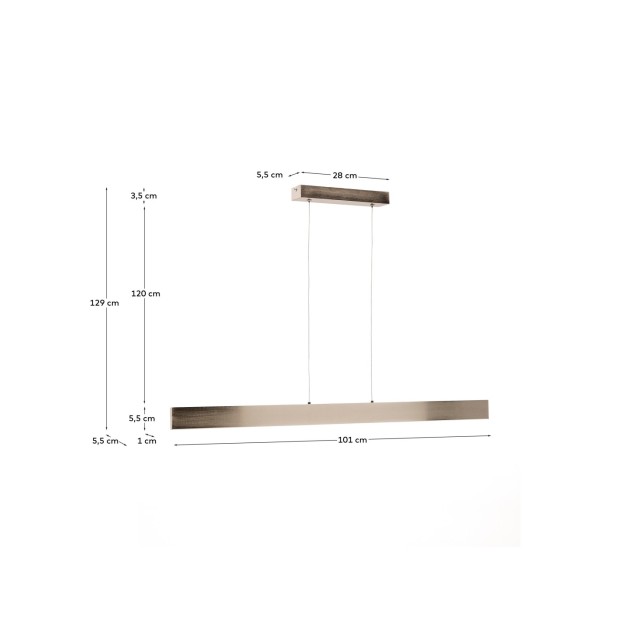 Lámpara de techo Boadella de aluminio... Lámpara de techo Boadella de aluminio...