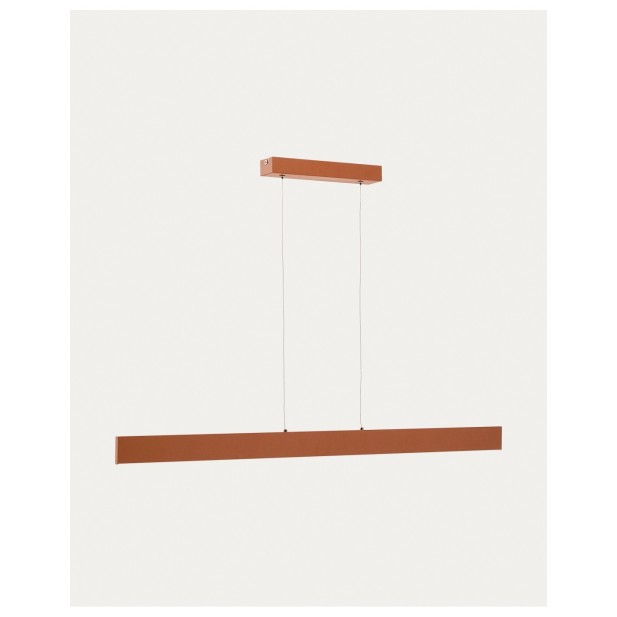 Lámpara de techo Boadella de aluminio con acabado pintado terracota - Kave Home