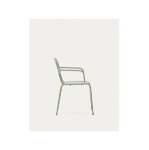 Silla apilable con reposabrazos de exterior Brai de acero... 2