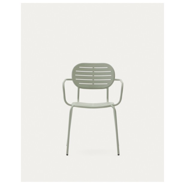 Silla apilable con reposabrazos de... Silla apilable con reposabrazos de...