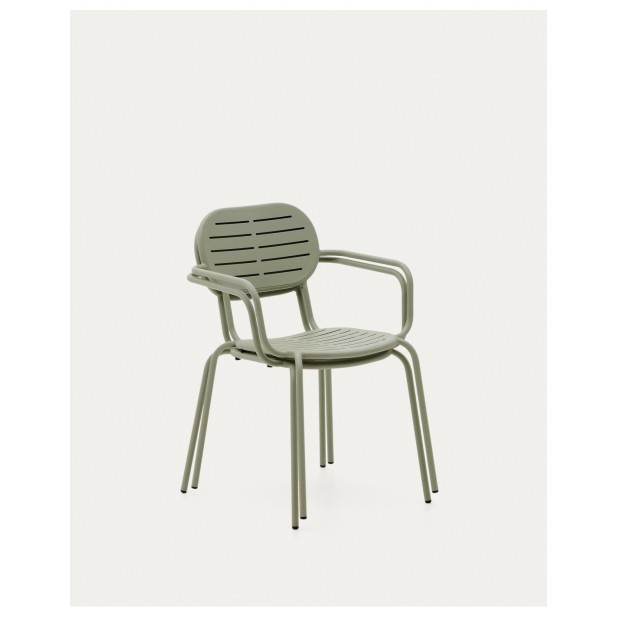 Silla apilable con reposabrazos de... Silla apilable con reposabrazos de...