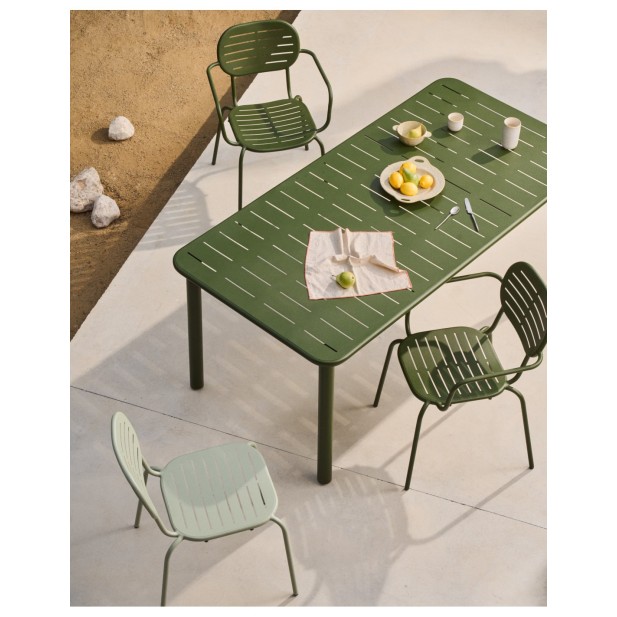 Mesa de exterior Brai de acero... Mesa de exterior Brai de acero...