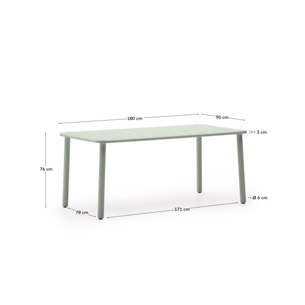 Mesa de exterior Brai de acero... Mesa de exterior Brai de acero...