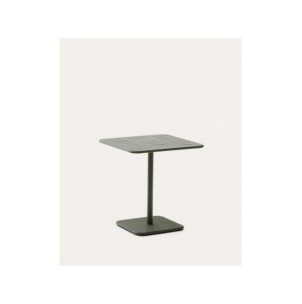 Mesa de exterior Brai de acero galvanizado verde 70 x 70... 2