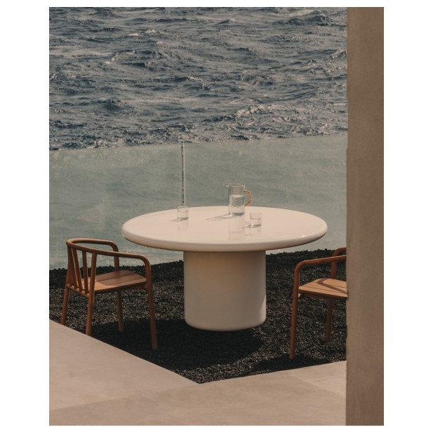 Mesa redonda Canaret de cemento con... Mesa redonda Canaret de cemento con...