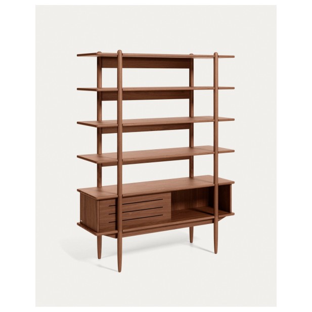 Estantería Carolin chapado de nogal 130 x 169 cm - Kave Home