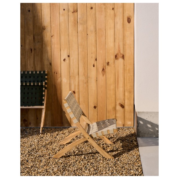 Sillón plegable Chabeli madera maciza... Sillón plegable Chabeli madera maciza...