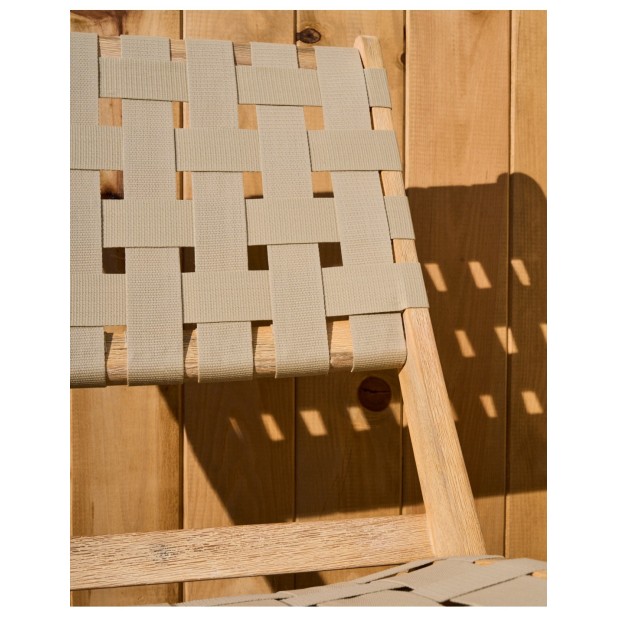 Sillón plegable Chabeli madera maciza... Sillón plegable Chabeli madera maciza...