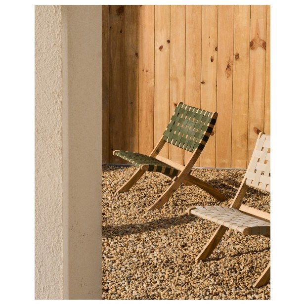 Sillón plegable Chabeli madera maciza... Sillón plegable Chabeli madera maciza...