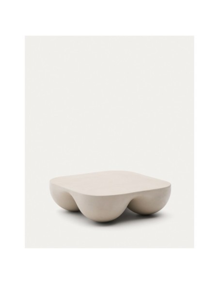 Mesa de centro Colba de polystone 100 x 100 cm - Kave Home