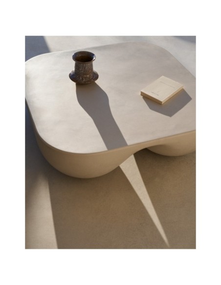 Mesa de centro Colba de polystone 100 x 100 cm - Kave Home