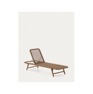 Tumbona Dandara estructura de acero cuerda beige y patas...