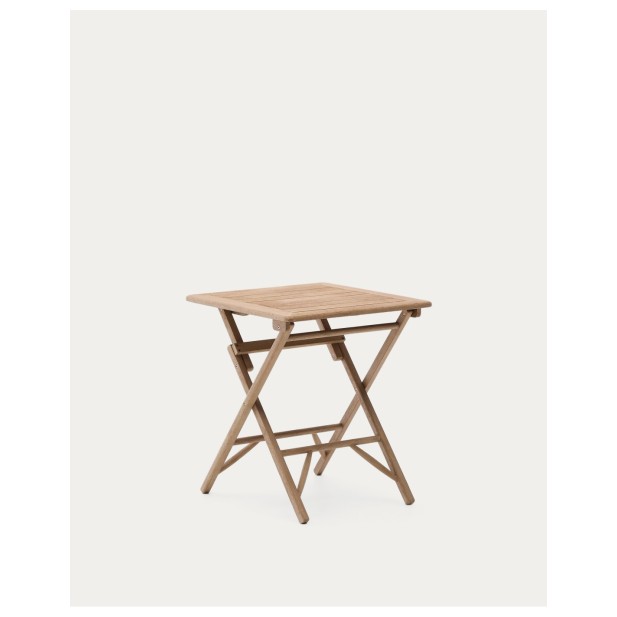 Mesa plegable Dandara de madera maciza de acacia FSC 100% 66 x 66 cm  - Kave Home