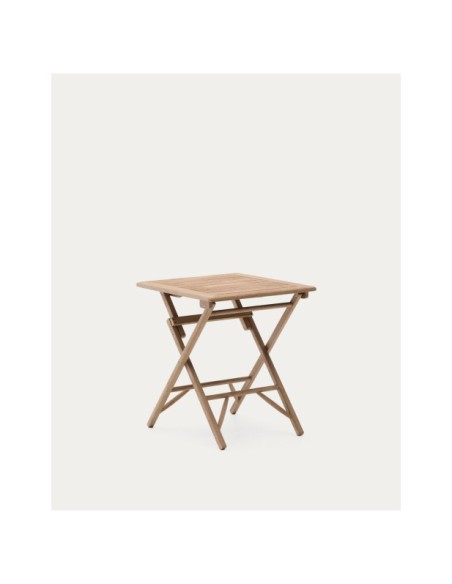 Mesa plegable Dandara de madera maciza de acacia FSC 100% 66 x 66 cm  - Kave Home