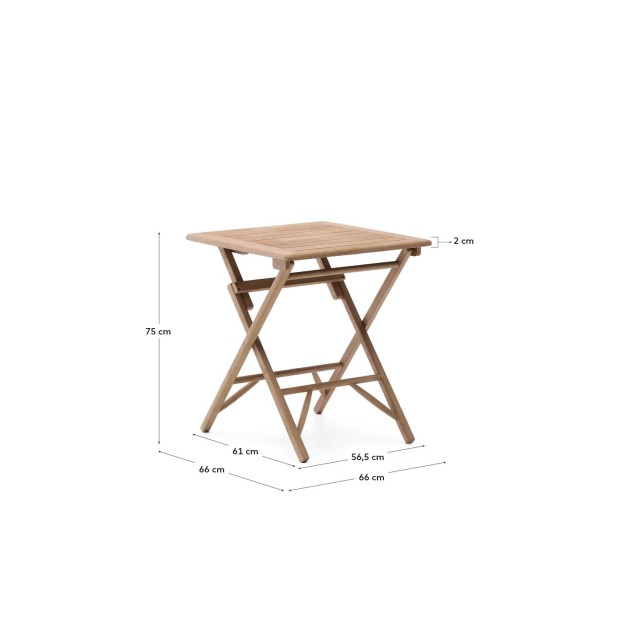 Mesa plegable Dandara de madera... Mesa plegable Dandara de madera...