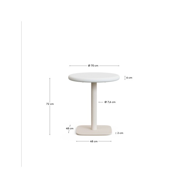 Mesa redonda de exterior Dina con... Mesa redonda de exterior Dina con...