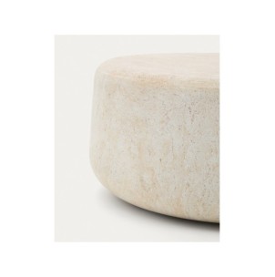 Mesa de centro Drasi de cemento con acabado efecto... 2