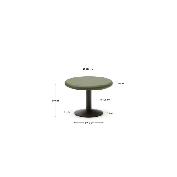 Mesa redonda de exterior Esilda con... Mesa redonda de exterior Esilda con...