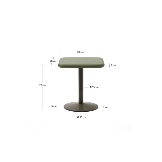 Mesa de exterior Esilda con sobre de... Mesa de exterior Esilda con sobre de...