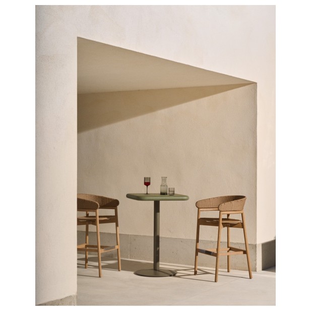 Mesa alta de exterior Esilda con... Mesa alta de exterior Esilda con...