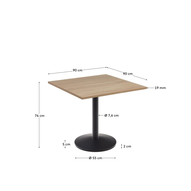 Mesa Esilda melamina acabado natural... Mesa Esilda melamina acabado natural...