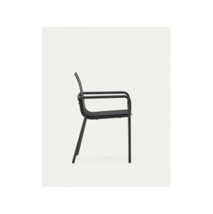 Silla de exterior apilable Galdana de aluminio con... 2